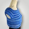 il_fullxfull.7667698902_jivi.jpg Crochet Simple Blue Crop Top, Handmade Summer Top, Lightweight Crochet Tee, Size S/M - Lina And Stitches