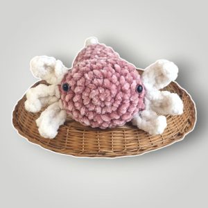 Crochet Axolotl Plush | Handmade Axolotl Amigurumi | Soft Chenille Plush | Ready to Ship - Lina And Stitches