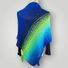 il_fullxfull.7715723003_6hvq.jpg Aurora Borealis Knitted Shawl Scarf, Gradient Green Blue Wrap, Soft Acrylic Yarn - Lina And Stitches