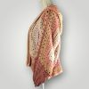 Handmade Beige Peach Crochet Cardigan | Autumn Whisper Cardigan | Soft Neutral Layers | Size L - Lina And Stitches
