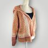 Handmade Beige Peach Crochet Cardigan | Autumn Whisper Cardigan | Soft Neutral Layers | Size L - Lina And Stitches