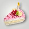 il_fullxfull.7715832395_o127.jpg Crochet Cake Slice Plush with Candle โ Handmade Birthday Decor, Cute Cake Plush, Unique Crochet Gift - Lina And Stitches