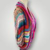 Bohemian Crochet Cocoon Cardigan | Handmade Oversized Cardigan | Colorful Boho Wrap | Size L XL - Lina And Stitches
