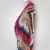 Bohemian Crochet Cocoon Cardigan | Handmade Oversized Cardigan | Colorful Boho Wrap | Size L XL - Lina And Stitches