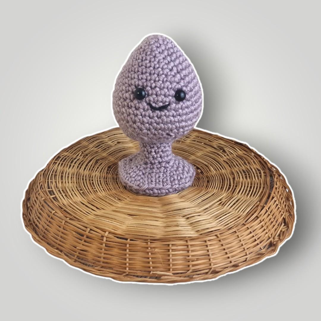 il_fullxfull.7716030659_2ego.jpg Handmade Crochet Buttplug Plush, Kawaii Style, Adult Gift - Lina And Stitches