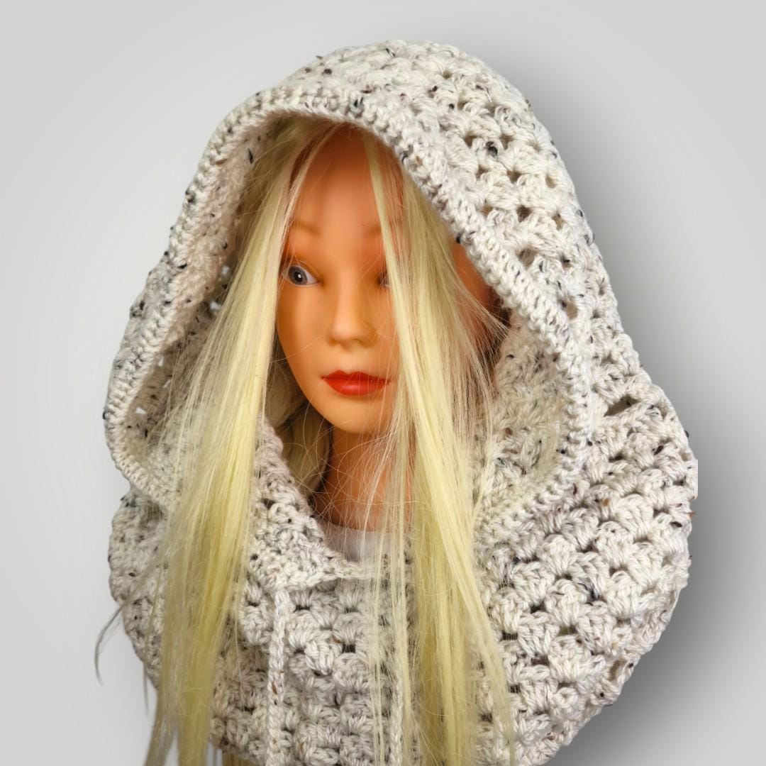 il_fullxfull.7758841654_bt2y.jpg Handmade Crochet Hooded Cowl | Into The Woods Cowl | Cozy Chunky Neck Warmer | One Size - Lina And Stitches