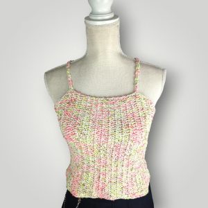 il_fullxfull.7758851378_oucs.jpg Crochet Top “The Racing Summer Top” | White Speckled | Everyday fit | Size S/M | 100% Polyester - Lina And Stitches