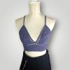 Crochet Bralette Top | Handmade “The Lilly” Top | Adjustable Lace-Up Band | Tie Strap (Neck & Back) - Lina And Stitches