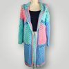 il_fullxfull.7758870350_93kp.jpg Long Kawaii Pastell Cardigan | Handmade Crochet Hooded Cardigan | Cozy Long Layer | Size L - Lina And Stitches