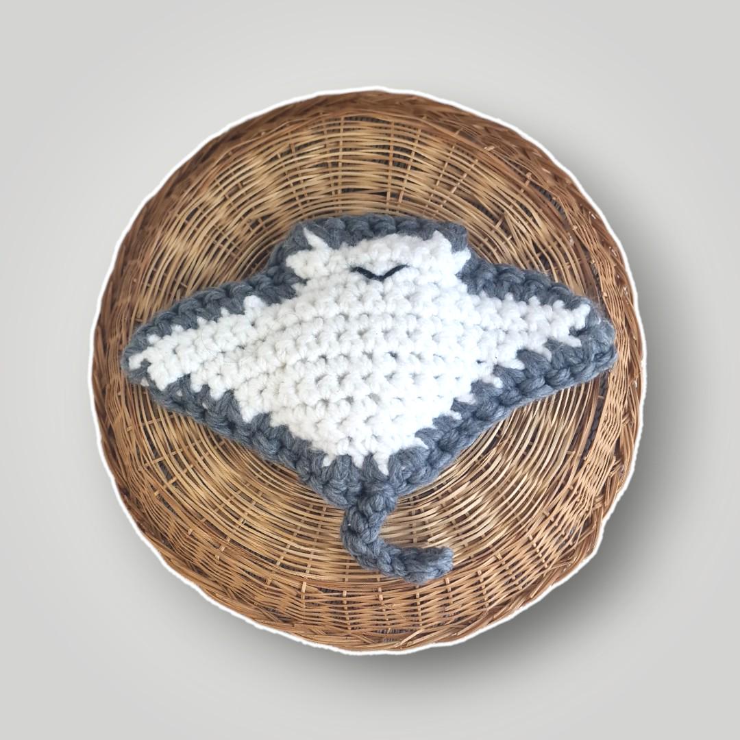 il_fullxfull.7758903330_dsyb.jpg Crochet Manta Ray Family | Stingray Plush Set | Handmade Amigurumi Sea Animals - Lina And Stitches