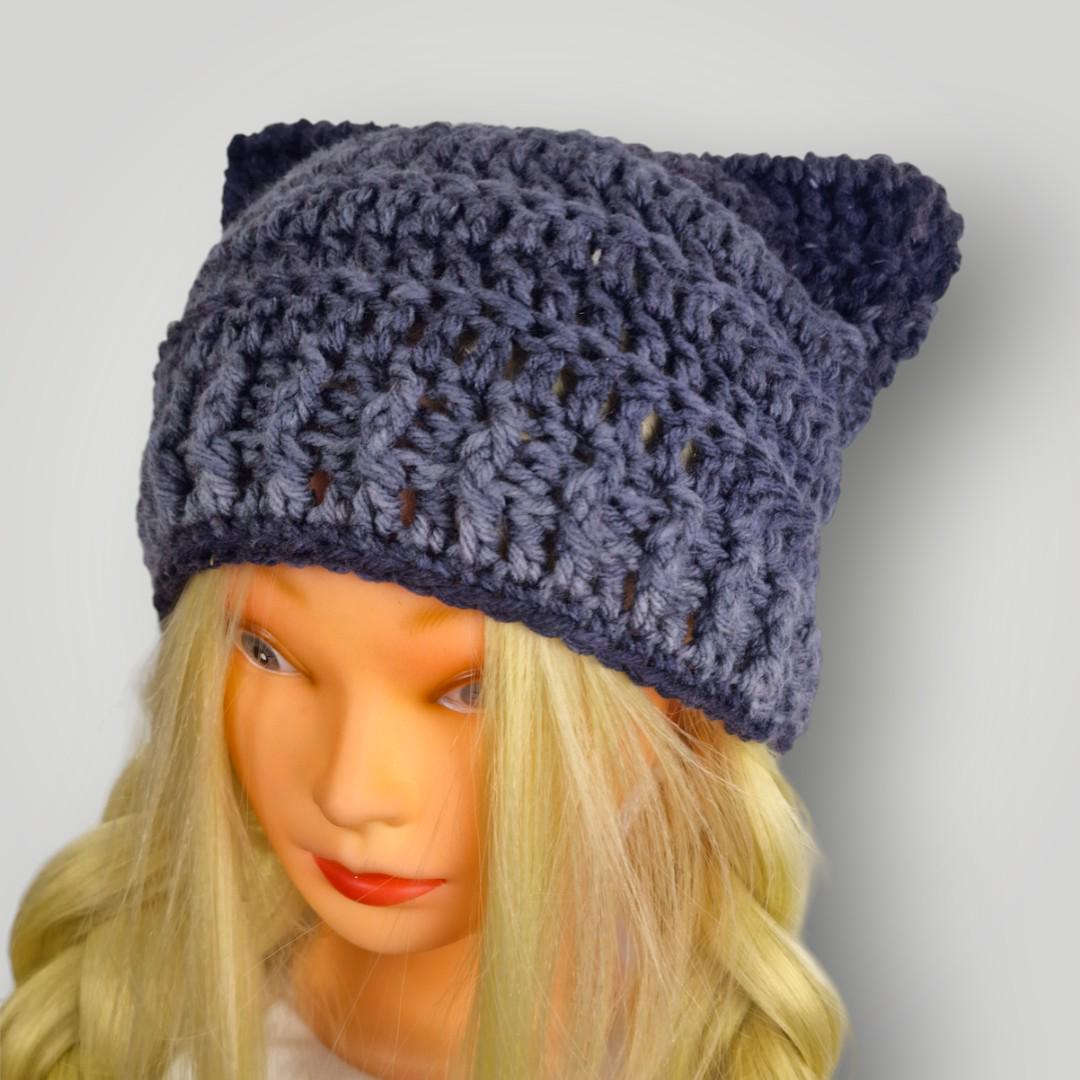 il_fullxfull.7758928170_3k09.jpg Minimal Cat Ear Beanie Crochet, Handmade Cozy Beanie with Cat Ears - Lina And Stitches