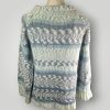 Nordic Frost Knit Sweater | Handmade Knitted Sweater | Nordic Pattern Pullover | Size L - Lina And Stitches