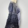 Handmade Asymmetrical Crochet Sweater | Sensum Sweater | Chunky Texture Knit Look | Gray Gradient | S/M - Lina And Stitches