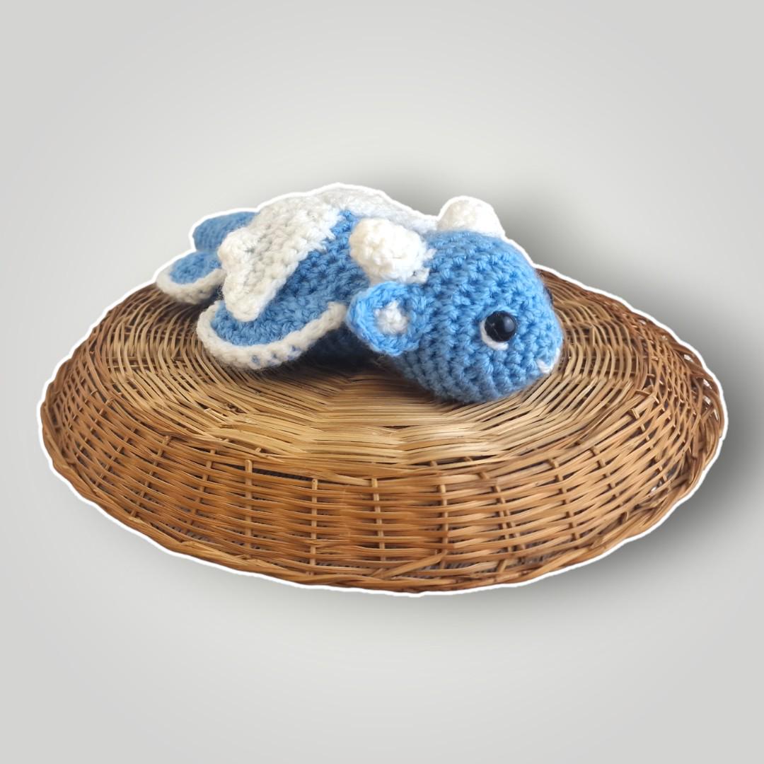 il_fullxfull.7759048698_2nbt.jpg Crochet Water Dragon Plush | Handmade Amigurumi Dragon | Cute Fantasy Gift | Custom Colors Available - Lina And Stitches