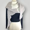 The Simple Grey Scarf, Handmade Knit Scarf, Extra Long Cozy Wrap - Lina And Stitches