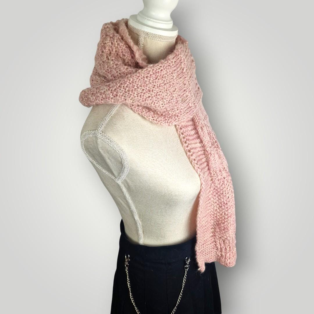 Lace & Love Scarf - Classic for Everyday | Hand Knit Scarf - Lina And Stitches