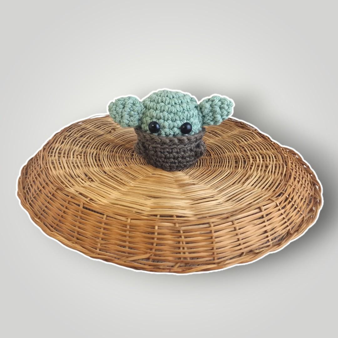 il_fullxfull.7806639103_ffvx.jpg Handmade Baby Alien Amigurumi | Cute Crochet Alien Plush | Small Alien Figure | Ready to Ship - Lina And Stitches