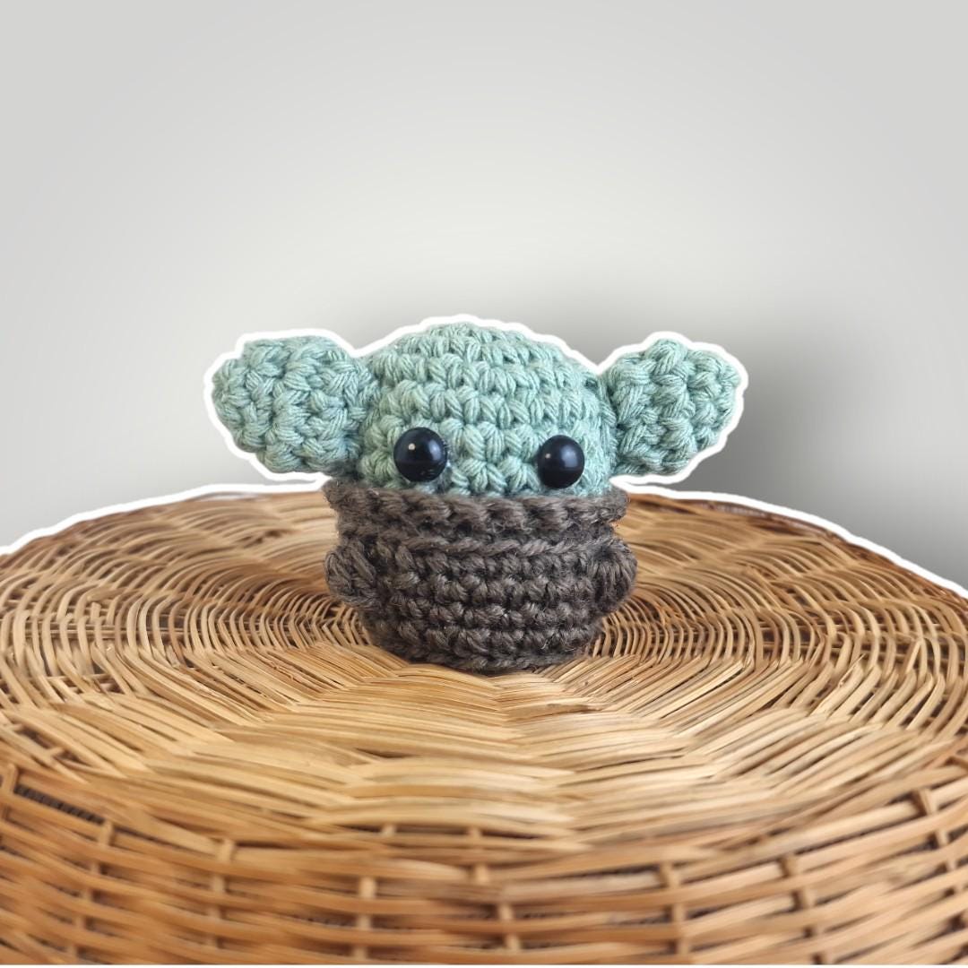 il_fullxfull.7806639111_33zi.jpg Handmade Baby Alien Amigurumi | Cute Crochet Alien Plush | Small Alien Figure | Ready to Ship - Lina And Stitches