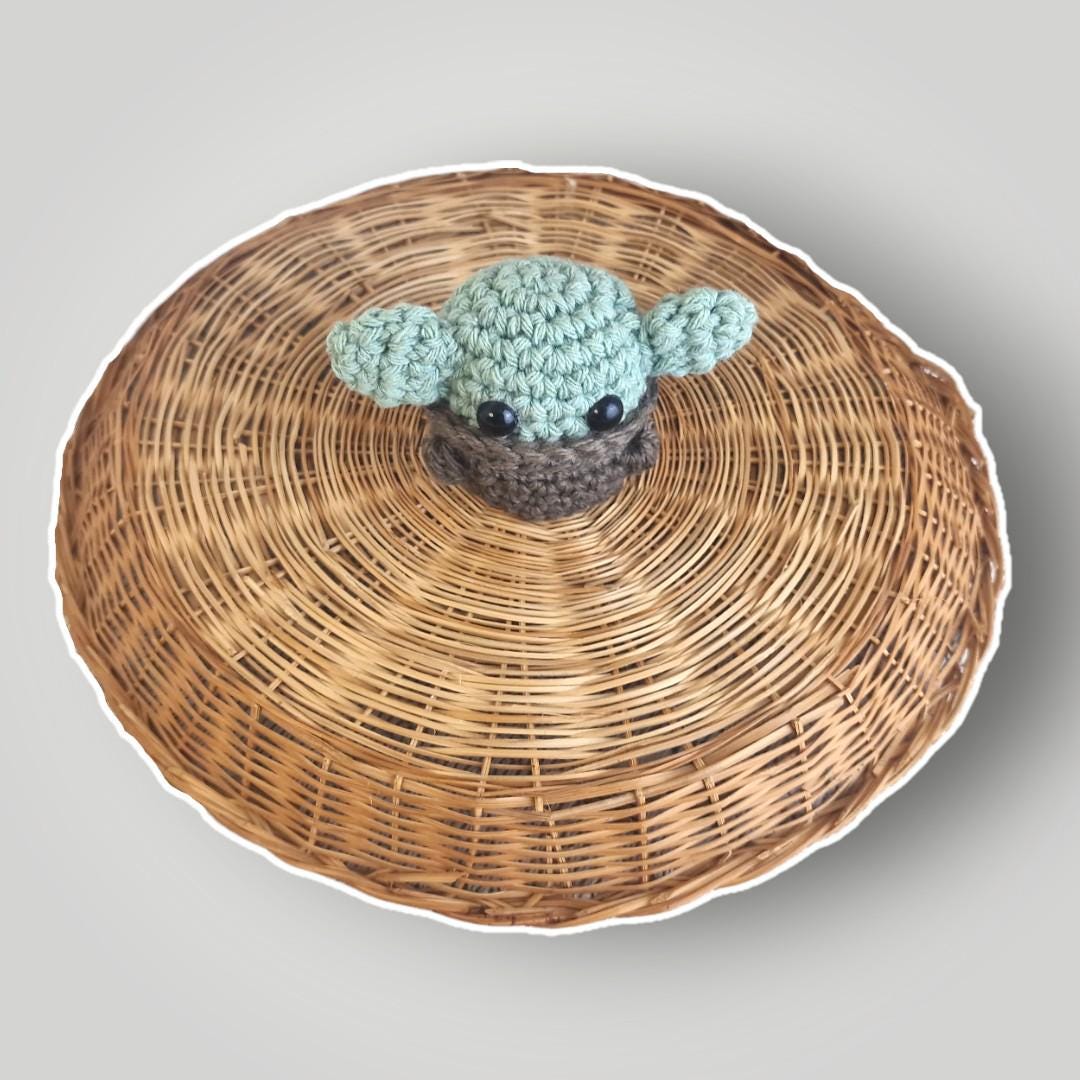 il_fullxfull.7806639113_3tph.jpg Handmade Baby Alien Amigurumi | Cute Crochet Alien Plush | Small Alien Figure | Ready to Ship - Lina And Stitches