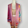 il_fullxfull.7806669989_l566.jpg Colorwave Hexagon Crochet Cardigan | Handmade Long Cardigan | Oversized Fit - Lina And Stitches