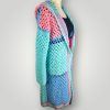 il_fullxfull.7806817591_ixka.jpg Long Kawaii Pastell Cardigan | Handmade Crochet Hooded Cardigan | Cozy Long Layer | Size L - Lina And Stitches