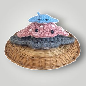 il_fullxfull.7806850919_9wzx.jpg Crochet Manta Ray Family | Stingray Plush Set | Handmade Amigurumi Sea Animals - Lina And Stitches