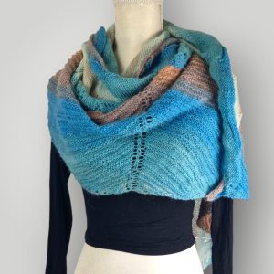 il_fullxfull.7806895405_884g.jpg Ocean Whisper Wrap | Hand Knitted Large Shawl Wrap | Lightweight Acrylic | 185 cm - Lina And Stitches