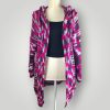 il_fullxfull.7806918413_dqfj.jpg Pink Ombre Crochet Hoodie | Handmade Long Hoodie Cardigan | Neon Pink Gray Black - Lina And Stitches