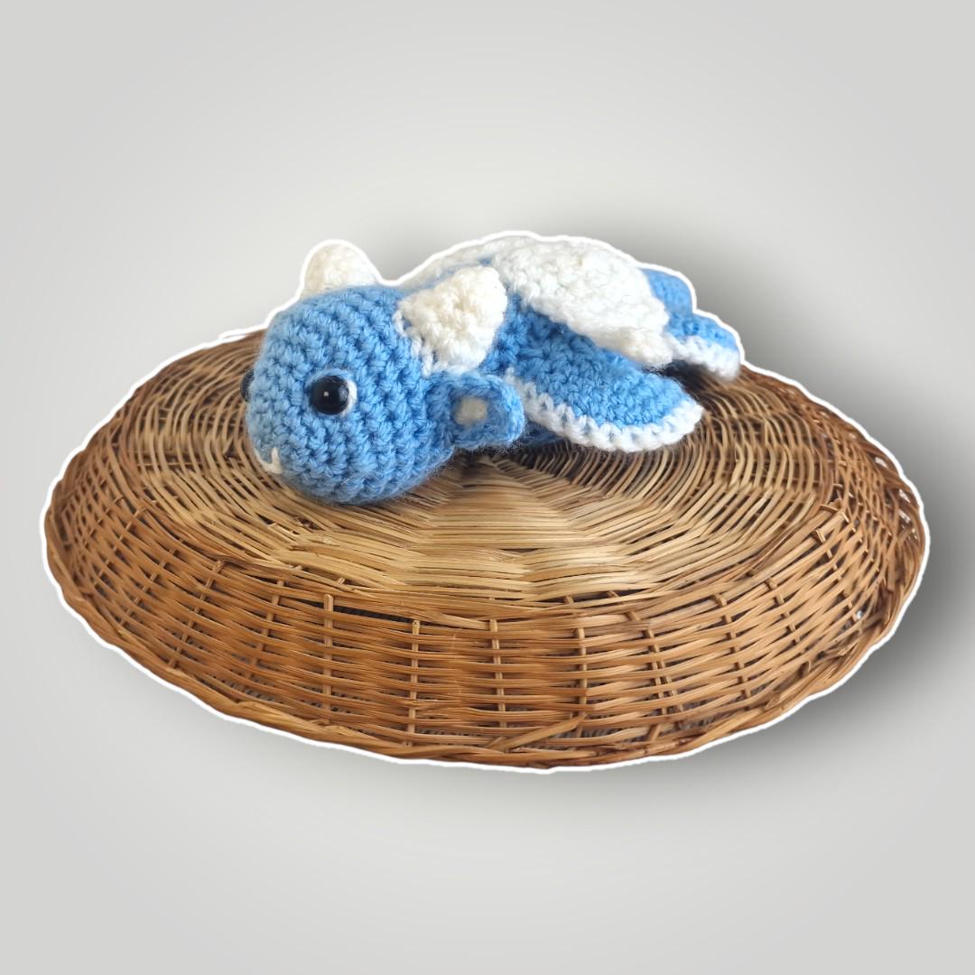 il_fullxfull.7806997333_v6ib.jpg Crochet Water Dragon Plush | Handmade Amigurumi Dragon | Cute Fantasy Gift | Custom Colors Available - Lina And Stitches