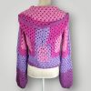 il_fullxfull.7807016703_ksxn.jpg The Pinky Dream Crochet Cardigan | Size S/M | Handmade Hexagon Cardigan | Hooded Crochet Cardigan - Lina And Stitches